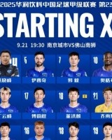 南京城市VS佛山南狮首发名单出炉，让我们并肩战斗！